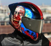LS2 Rapıd 2 Race Zombıe Fullface Motosiklet Kaskı Gri Camlı - 1