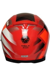 Scoyco X507 Güneş Vizörlü Kapalı Motosiklet Kaskı Turuncu - 4