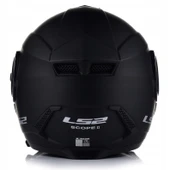 LS2 Scope 2 Çene Açılır Motosiklet Kaskı Mat Siyah thumbnail 2