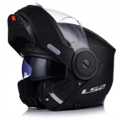 LS2 Scope 2 Çene Açılır Motosiklet Kaskı Mat Siyah thumbnail 1