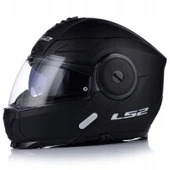 LS2 Scope 2 Çene Açılır Motosiklet Kaskı Mat Siyah thumbnail 4