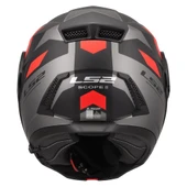 LS2 Scope 2 Duria Çene Açılır Motosiklet Kaskı Mat Siyah-Kırmızı - 5