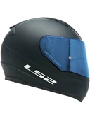 Ls2 Rapıd 2 Mat Siyah Fullface Motosiklet Kaskı Mavi Camlı thumbnail 2