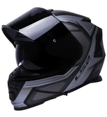 LS2 Storm 2 Faster Mat Tıtanıum Kapalı Motosiklet Kaskı Siyah Camlı - 3