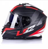 LS2 Storm 2 Nerve Kırmızı Kapalı Motosiklet Kaskı thumbnail 2