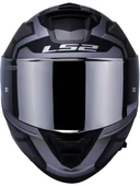 LS2 Storm 2 Faster Mat Tıtanıum Kapalı Motosiklet Kaskı Gri Camlı - 3