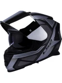LS2 Storm 2 Faster Mat Tıtanıum Kapalı Motosiklet Kaskı Gri Camlı - 4