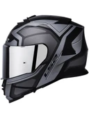 LS2 Storm 2 Faster Mat Tıtanıum Kapalı Motosiklet Kaskı Gri Camlı - 2