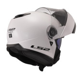 LS2 Strobe 2 Beyaz Çene Açılır Motosiklet Kaskı - 2