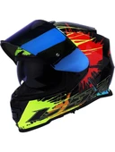 LS2 Storm 2 Drop  Kapalı Motosiklet Kaskı Mavi Camlı thumbnail 3