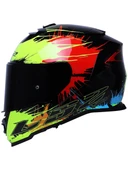 LS2 Storm 2 Drop  Kapalı Motosiklet Kaskı Siyah Camlı thumbnail 2