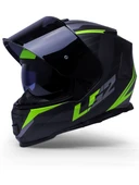 LS2 Storm 2 Nerve Neon Sarı Kapalı Motosiklet Kaskı Siyah Camlı thumbnail 4