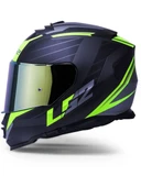 LS2 Storm 2 Nerve Neon Sarı Kapalı Motosiklet Kaskı Gold Camlı thumbnail 2