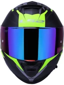 LS2 Storm 2 Nerve Neon Sarı Kapalı Motosiklet Kaskı Gökkuşağı Camlı thumbnail 4