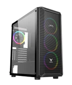 GAMERS ARENA VENTO VG16AL MESH 4x120MM RGB FAN E-ATX GAMING KASA - 1
