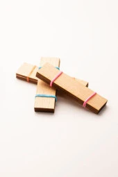 Ahşap Mum Fitili - 30 Adet ( 20mm x 75mm x 0,5mm ) thumbnail 2