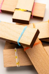 Ahşap Mum Fitili - 30 Adet ( 20mm x 75mm x 0,5mm ) thumbnail 5