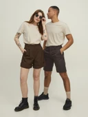 JACK JONES Enoa Model Oval Kesim Erkek Tişört 12113648 thumbnail 4