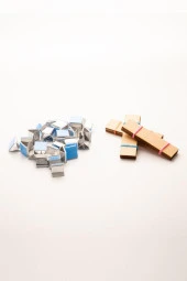 Ahşap Mum Fitili + Yapışkanlı Sehpa - 30 Adet ( 20mm x 75mm x 0,5mm ) thumbnail 2