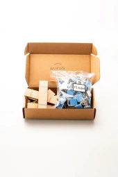 Ahşap Mum Fitili + Yapışkanlı Sehpa - 75 Adet ( 20mm x 75mm x 0,5mm ) thumbnail 3