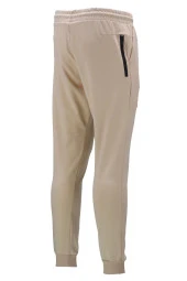 Erkek Yazlık Standart Fit Lastikli Bej Antrasit 2'li Eşofman Altı Seti - 4