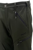 Erkek Soft Shell içi Polarlı Outdoor Siyah Haki 2'li Pantolon Set - 9