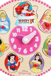 Disney Prensesleri Hayranları için Mükemmel Bir Hediye: Ahşap Bultak Tutmalı Saat Oyunu - 2