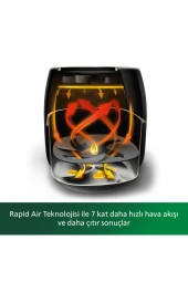 Philips Avance Collection Airfryer XXL Fritöz, 1.4kg, 7.3L Kapasite, Siyah, HD9650/90 - 3