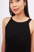 Peraluna EVELIEN DRESS Ajurlu Kadın Plaj Elbisesi - Siyah - 5