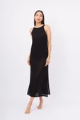 Peraluna EVELIEN DRESS Ajurlu Kadın Plaj Elbisesi - Siyah - 1