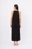 Peraluna EVELIEN DRESS Ajurlu Kadın Plaj Elbisesi - Siyah - 8