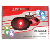 Edison ED M609LD 7 Renkli RGB Işıklı Oval Midrange Kumandalı 800W Maksimum 120W RMS thumbnail 2