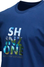 Erkek Standart Fit Göğüs Baskılı Sarı İndigo 2'li Set T-Shirt - 8