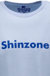 Erkek Standart Fit Shinzone Göğüs Baskılı Mavi Vizon 2'li Set T-Shirt thumbnail 4