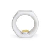 Seramik Buhurdanlık - Krem - 12.5 cm - 1