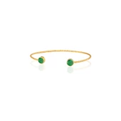 Kadir Jewellery 22 Ayar Altın Kaplama El İşçiliği Zirkon Taşlı Kadın Charm Bileklik - 3