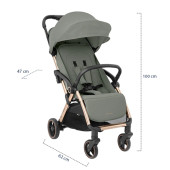 Kikka Boo Eden Autofold Kabin Bebek Arabası Grey - 5