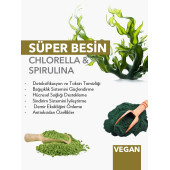 Organik Spirulina Chlorella Tozu Katkısız 50 gr - 2