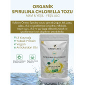 Organik Spirulina Chlorella Tozu Katkısız 50 gr - 3
