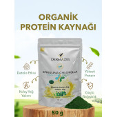 Organik Spirulina Chlorella Tozu Katkısız 50 gr - 4