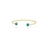 Kadir Jewellery 22 Ayar Altın Kaplama El İşçiliği Zirkon Taşlı Kadın Charm Bileklik - 6