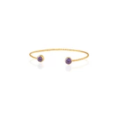 Kadir Jewellery 22 Ayar Altın Kaplama El İşçiliği Zirkon Taşlı Kadın Charm Bileklik - 1