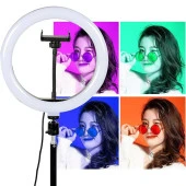 14 İnç RGB Halka Işık Ring Light + 2.1Mt Youtube Tiktok Canlı Yayın Işığı - 4