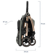 Kikka Boo Eden Autofold Kabin Bebek Arabası Black - 7