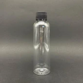 150 cc Şeffaf  Pet Şişe - Siyah Plastik Kapaklı- 150ml Pet Şişe x 10 Adet thumbnail 1