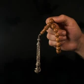 Efe Boy Küre Kesim Kuka 925 Ayar Gümüş Püsküllü Tesbih thumbnail 1