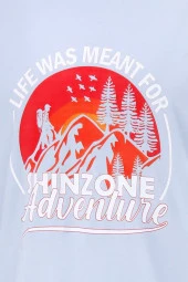 Erkek Standart Göğüs Baskılı Mavi Siyah 2'li Set T-Shirt thumbnail 4