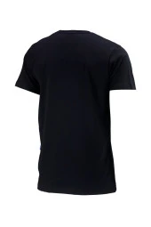 Erkek Standart Göğüs Baskılı Mavi Siyah 2'li Set T-Shirt thumbnail 7