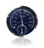 Anymetre TH603 Termometre Nem Ölçer Higrometre Paslanmaz Çelik Metal Çerçeve - 1