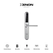 Xenon Smart Akıllı Kapı Kilidi Parmak İzi Dokunmatik Şifre Girişli Gümüş thumbnail 2